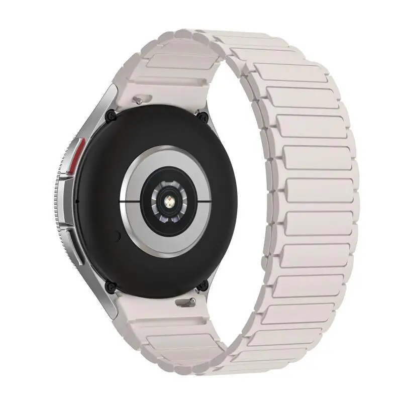 Silikonarmband für Samsung Galaxy Watch 7/6/5/4 40 mm 44 mm 4 6 Classic 42 mm 46 mm 47 mm 43 mm magnetische Armbanduhr 5Pro 45 mm Gürtel – Detail 7