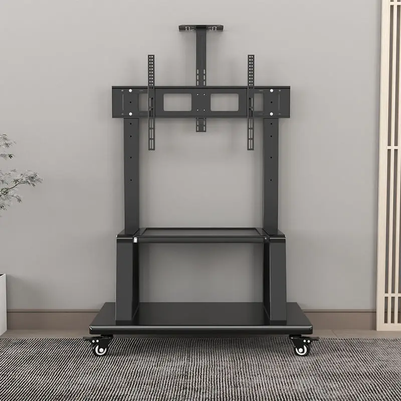 

Thickened mobile TV floor bracket Universal floor cart Teaching conference integrated machine hanger