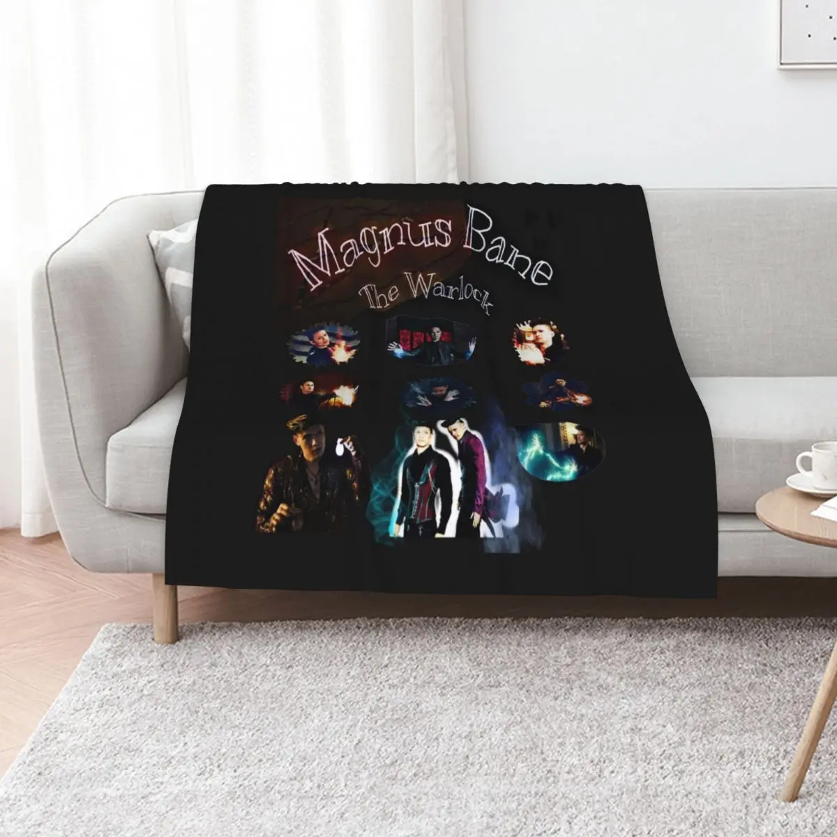 Magnus Bane The Warlock Throw Blanket Single Thin funny gift Decorative Throw Moving Blankets