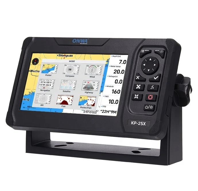 เครื่องนำทาง GPS พร้อมจอแสดงผลแผนที่ขนาด 7 นิ้ว ยี่ห้อ Imarinex พร้อมระบบ AIS และเครื่องหาปลาในตัว