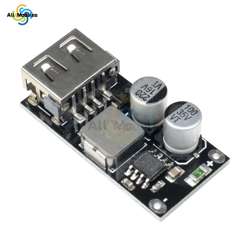 USB QC3.0 QC2.0 USB DC-DC Buck Converter Charging Step Down Module Input 8V-30V to Fast Quick Charger Circuit Board