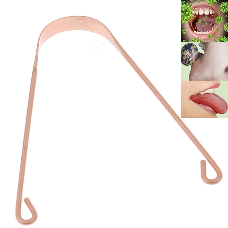 1Pc Oral Care Cleaning Brush Scraper StainlessSteel U Shape Tongue Scraper Keep Fresh Breath Improve Oral Hygiene Tongue Cleaner