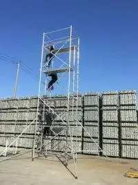 Juego de torre de andamios para construcción eléctrica, set de andamios de 9M y 10M, galvanizado, gran oferta, precio barato