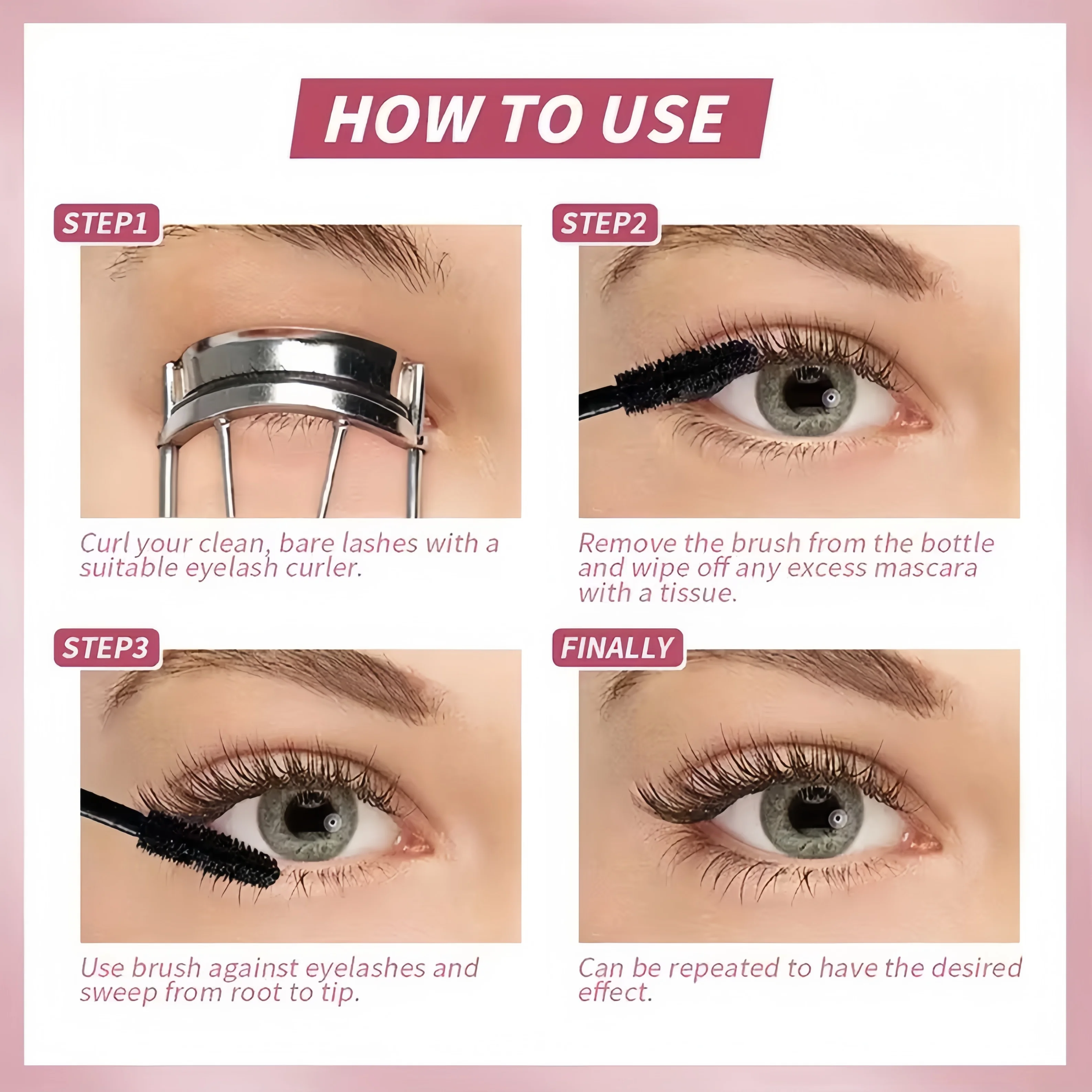 Wimpern Verlängerung Mascara Wasserdicht Langlebige Seidige Wimpern Schwarz Wimpern Verlängerung Make-Up Schönheit Auge Koreanische Kosmetik