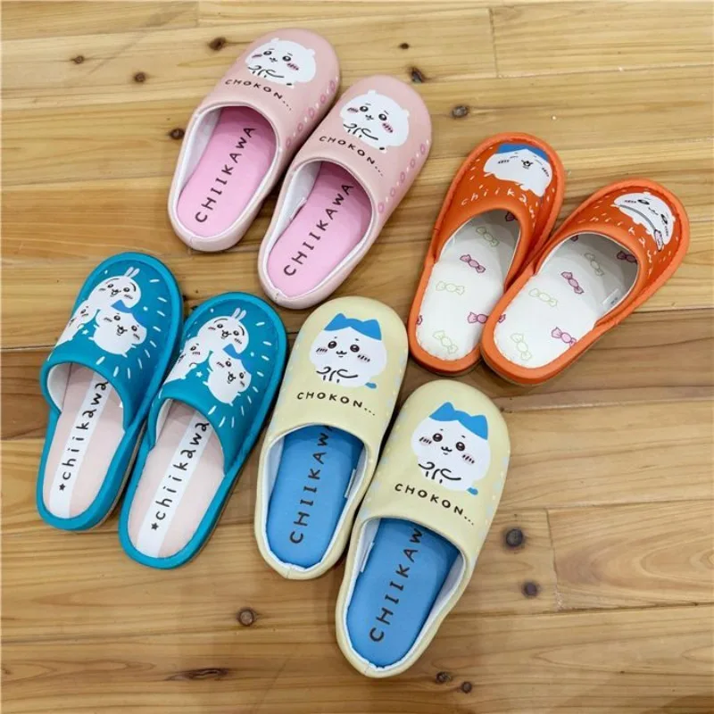 

New Kawaii Chiikawa Home Slippers Sisters Cartoon Home Shoes Lovely Couple Floor Slippers Gift for Girls