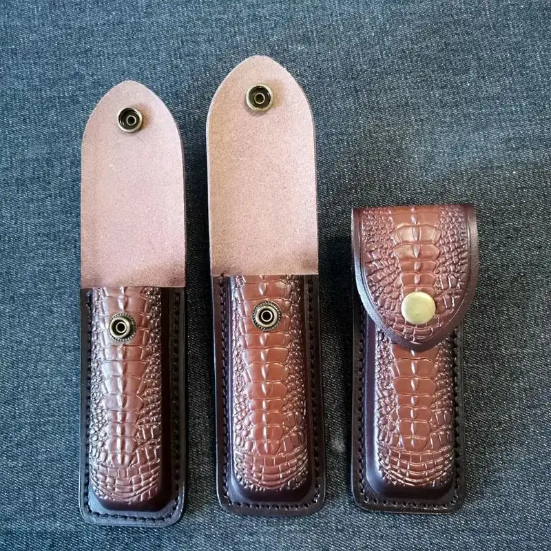 Universal Genuine Leather Waist Hanging Knife Sheath Fixed Blade Fruit Knife Outdoor Durable Protective Case
