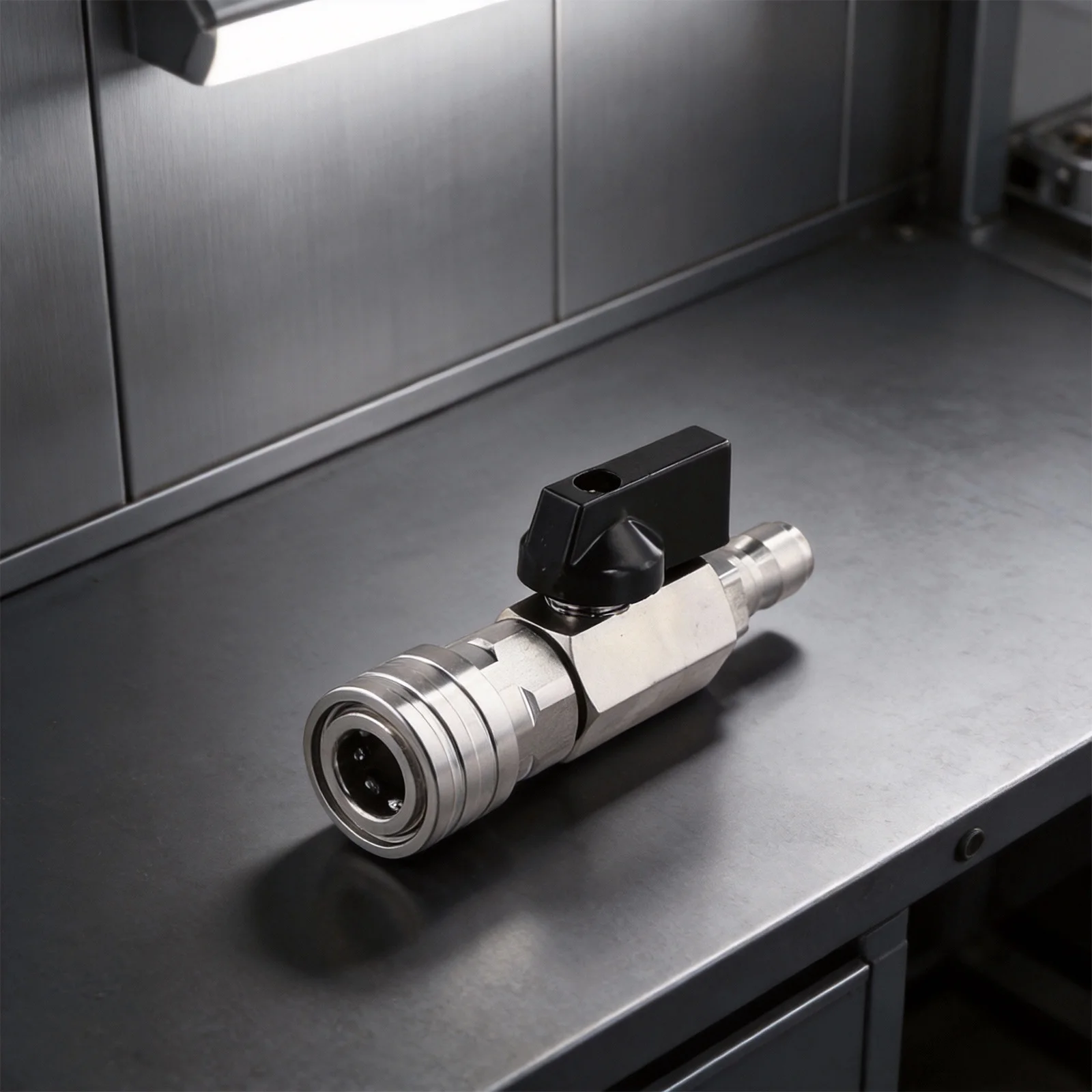 For Pressure Washer Ball Valve Kit Stainless Steel 4000 PSI Rated Includes Raw Tape for Effective Leak Management