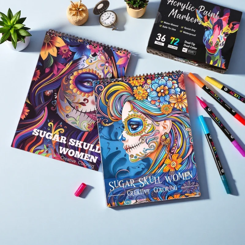 

Набор акриловых ручек с двумя наконечниками, 24/48/7 цветов — 36 упаковок художественных маркеров для поделок и рисования своими руками, гладких быстросохнущих пигментов