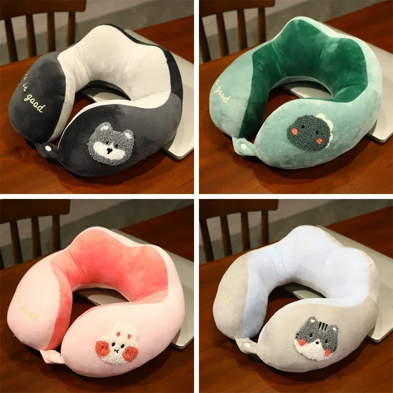 

Cartoon U-shaped Pillow Cute Headrest Office Student Portable Travel Neck Pillow