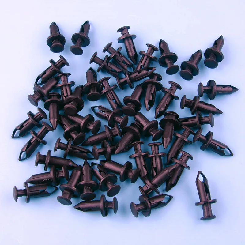 50x Fender Rivet Retainer Fastener Mud Flaps Bumper Push Pin Clips 8mm 5/16