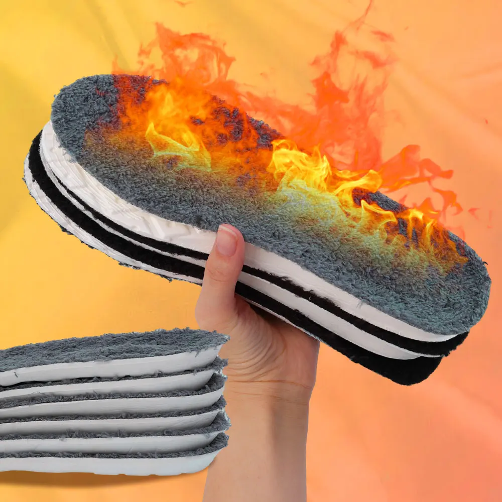 Imagen 6: 1/2 pares de plantillas térmicas cálidas de invierno para pies, espuma viscoelástica térmica para hombres y mujeres, zapatos deportivos, almohadillas para zapatos autocalentables a prueba de frío
