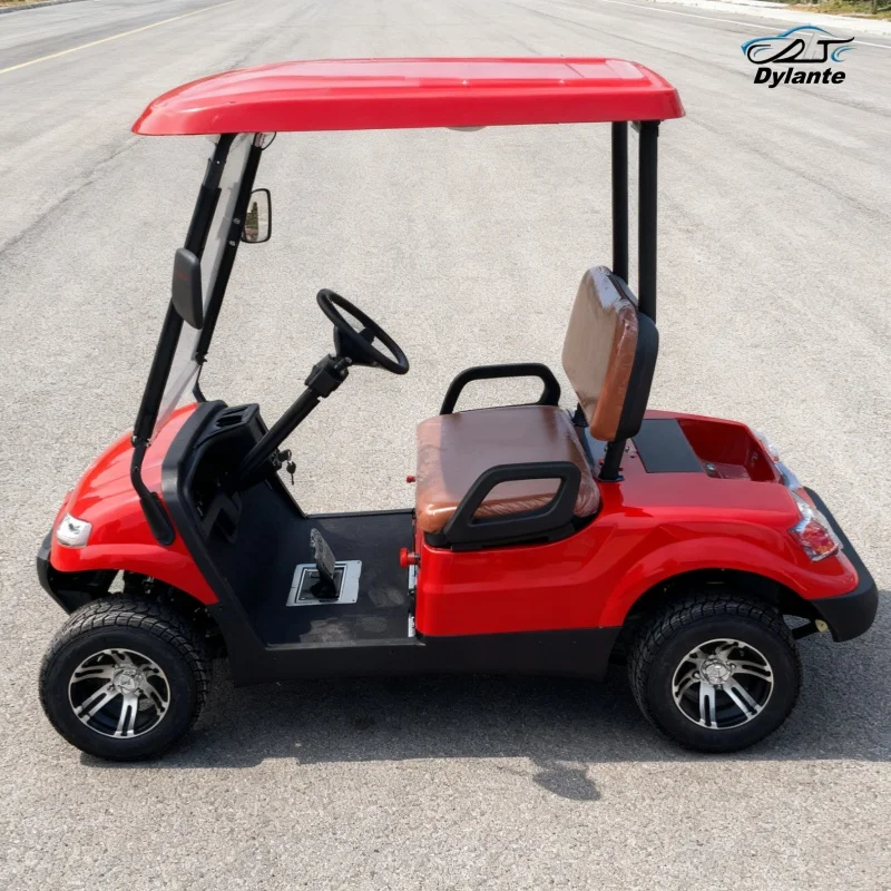 سيارة نادي جديدة مخصصة مع زجاج أمامي قابل للطي للكبار مزرعة سيارة كهربائية سلامة طاقة جديدة عربة جولف كهربائية مقعد خلفي قابل للطي