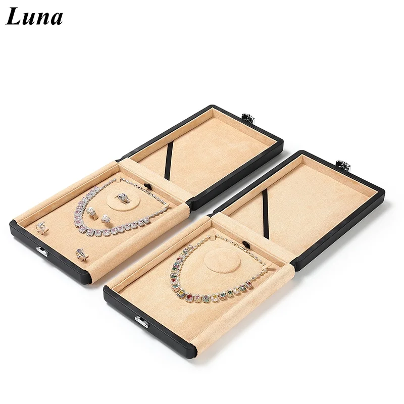 

High-Grade Leather Jewelry Organizer Box - 3-in-1 Gift Set for Rings, Earrings, Necklaces