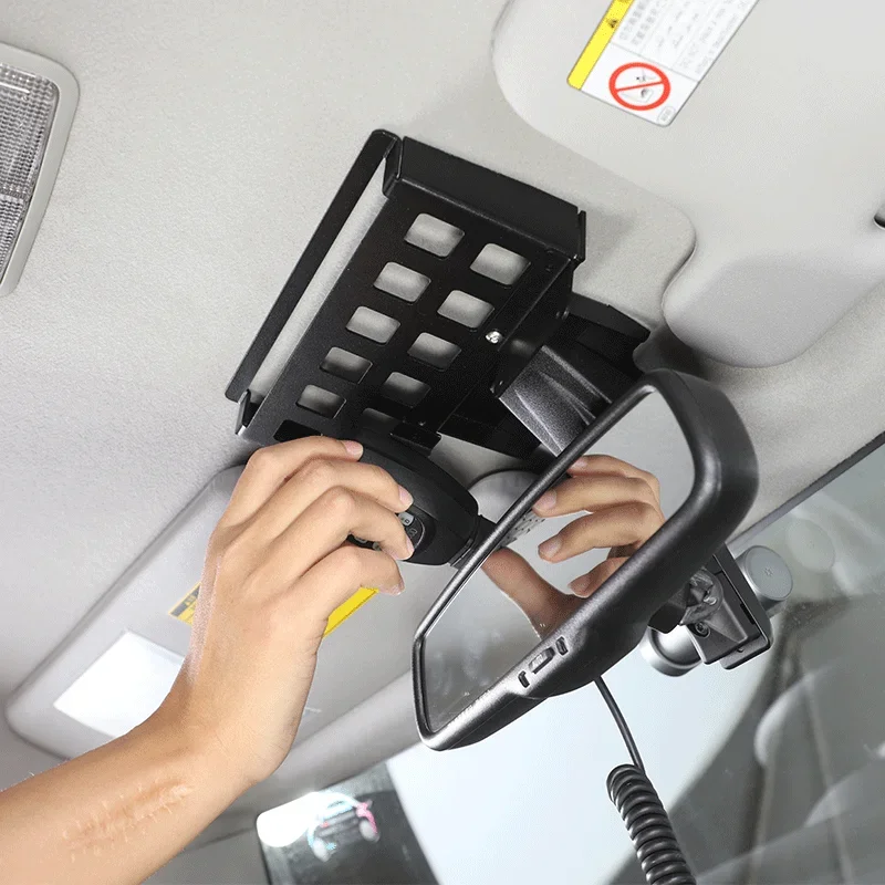 For 2007-2021 Toyota FJ Cruiser Aluminum Alloy Car Interior Rearview Mirror Multi-Function Storage Frame Interior Parts
