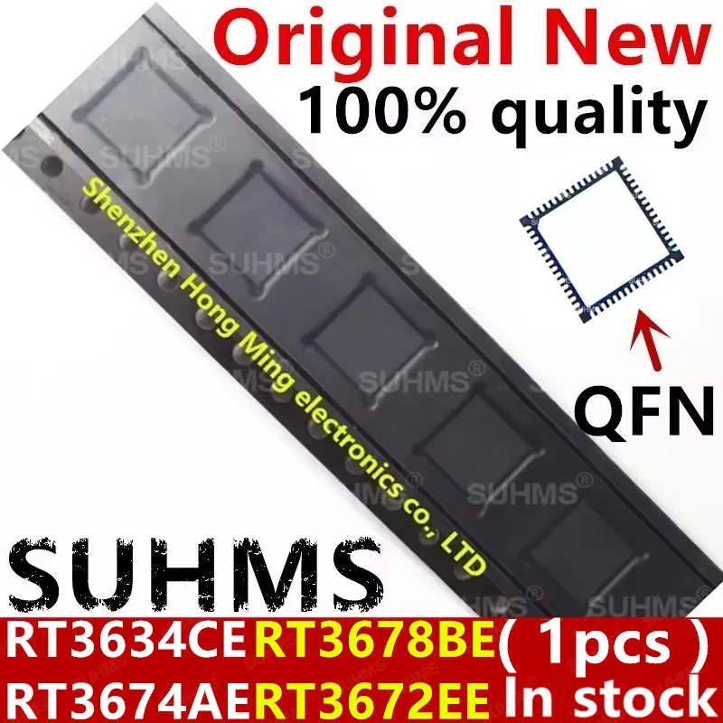 (1 peça) 100% Novo RT3634CE RT3672EE RT3674AE RT3678BE RT3634CEGQW RT3672EEGQW RT3674AEGQW RT3678BEGQW QFN