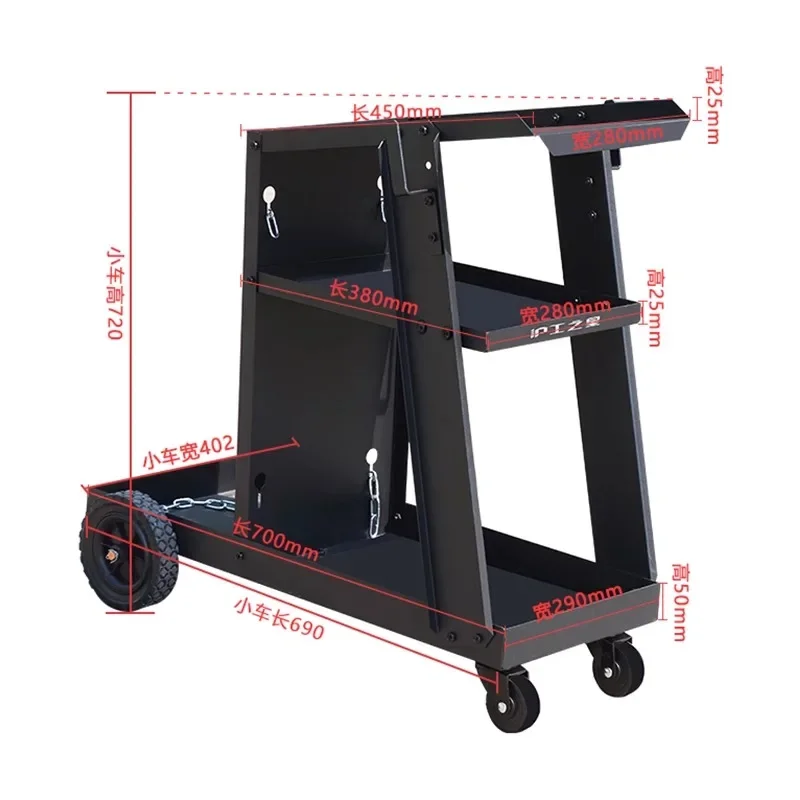 

NewWelding Machine Tool Car Trolley Multi-functional Storage Shelf Layer Auto Repair Repair Mobile Workshop