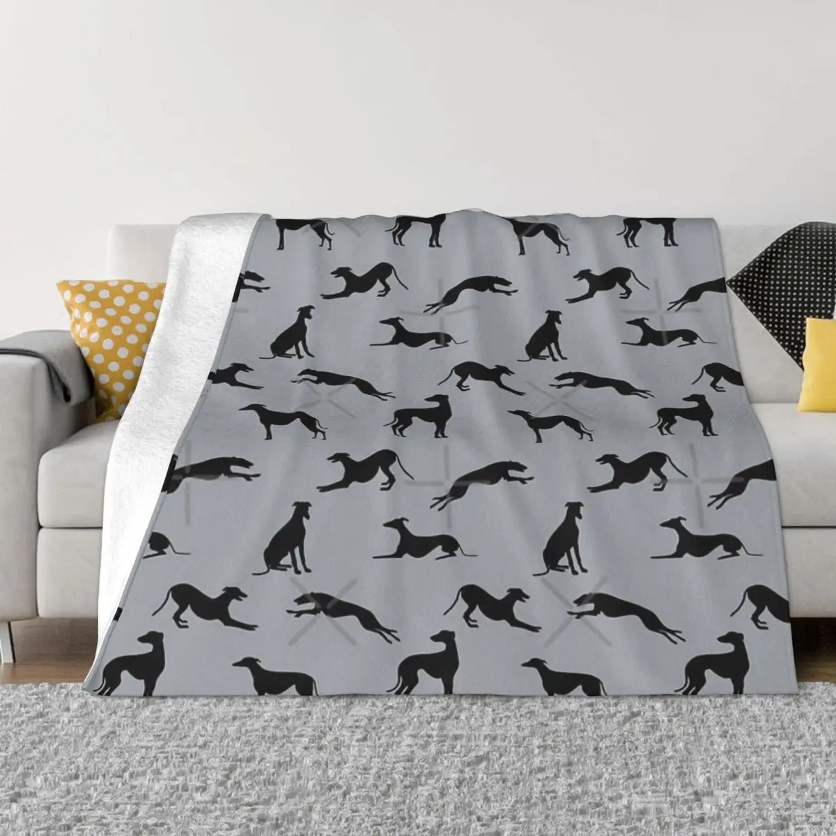 

Greyt Greyhound Silhouettes - A3A6Aa Quilt Bed Blanket Throw Blanket Custom Blanket Personalized Throw Blanket