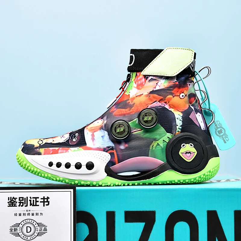

Super Cool Unisex Basketball Training Shoe Non-Slip Outdoor Shoes Mens High Top Sneakers For Couples Designer Basket Shoe Boys