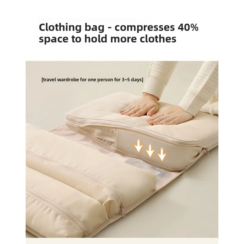 

Новый компрессионный упаковочный мешок 6-в-1 для путешествий, портативный органайзер для белья и нижнего белья со складным подвесным кейсом