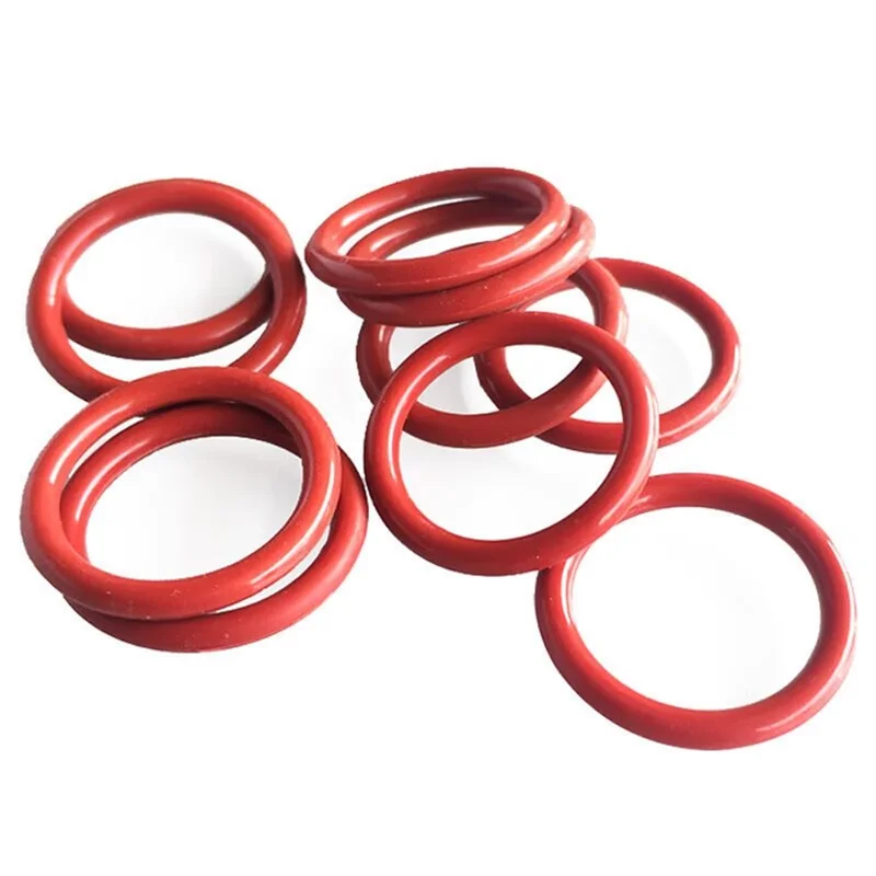 

5Pcs Red Silicone O-ring Seal Thickness 3mm Silicone Rubber Insulated Waterproof Washer Suitable For Home Decoration