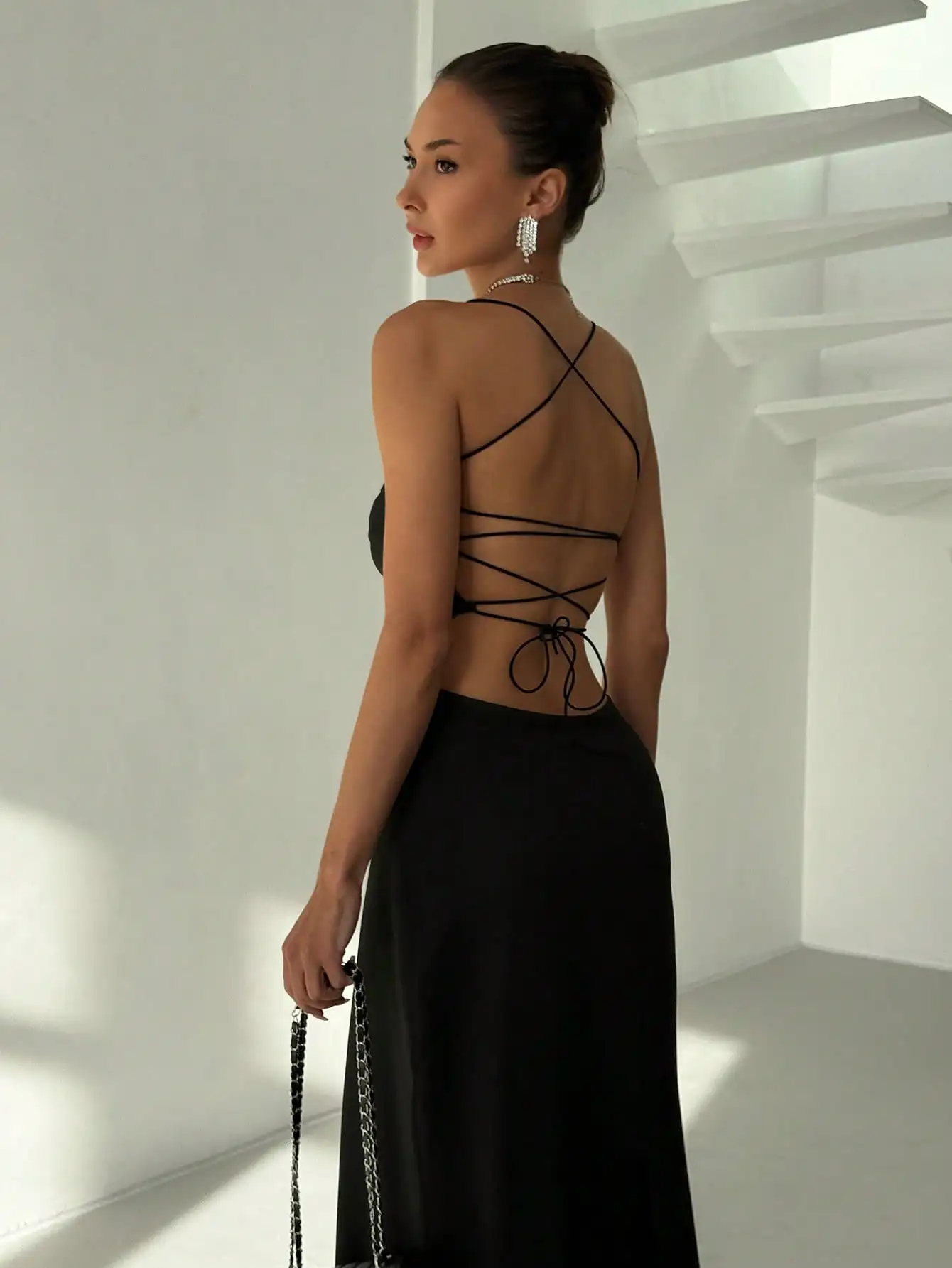 Aloruh Vestido camisola con cintura torcida y recorte lateral para mujer, diseño ajustado, vestido de fiesta de té, vestidos de verano para mujer, Festival de trajes rave