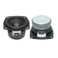 2pcs/lot 78MM 4 Ohm 15W Subwoofer Speaker 3 Inch Convex Cap Bass Square Woofer DIY Bookshelf Speakers Hifi Home Sound Theater