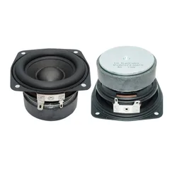 2pcs/lot 78MM 4 Ohm 15W Subwoofer Speaker 3 Inch Convex Cap Bass Square Woofer DIY Bookshelf Speakers Hifi Home Sound Theater