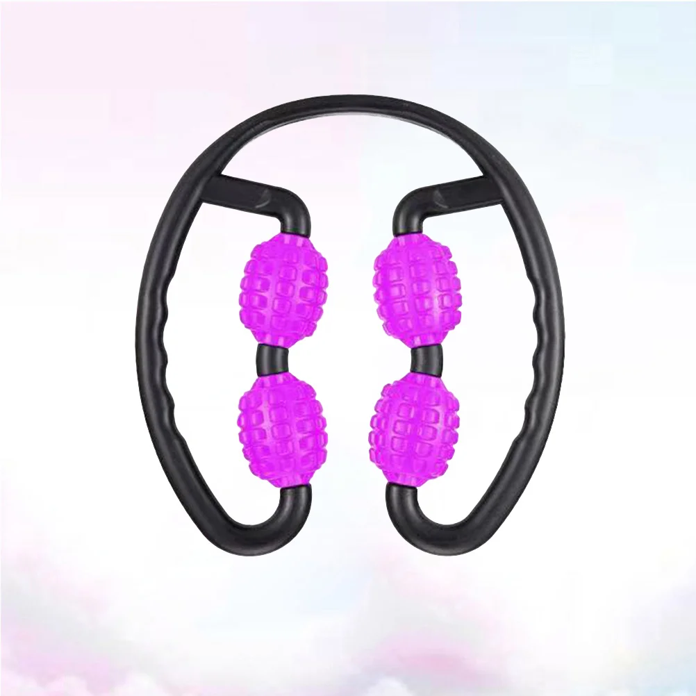 

360 Degree Massager Leg Muscle Relaxation Roller Adjustable Ergonomic Design Four Wheels Non Slip Handle Yoga Fitness