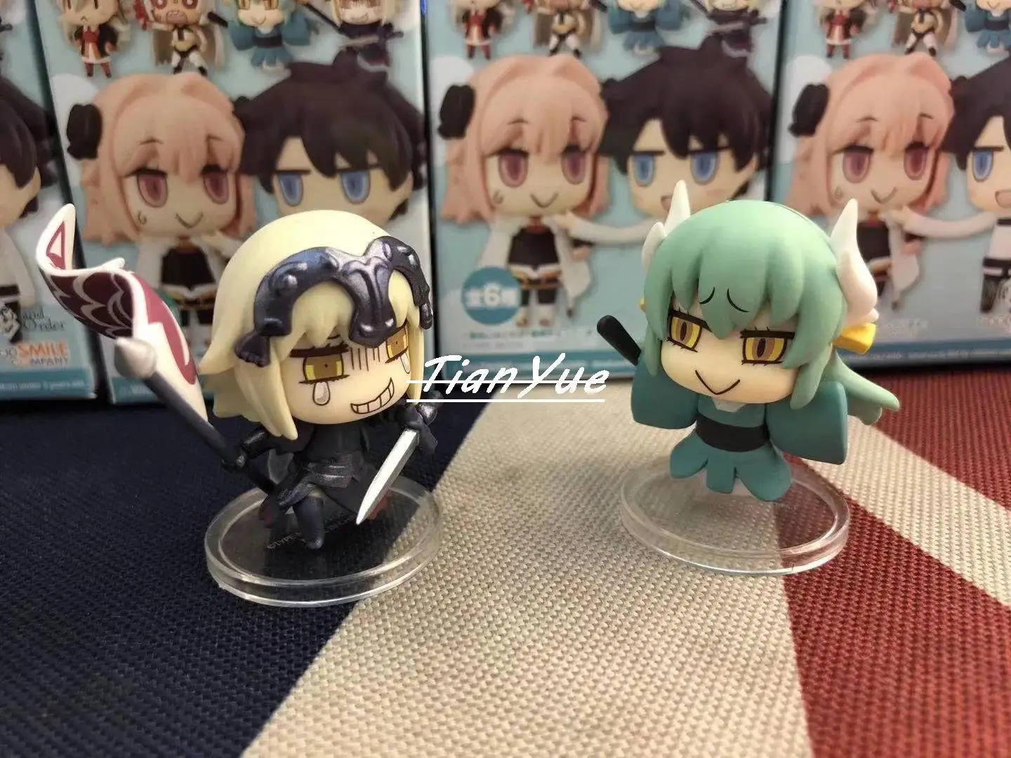 Fate Grand Order 6pcs/set Saber comics Cute version Anime Girls PVC Action Figure Model Doll Toys 5cm