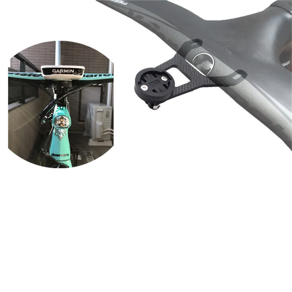 Bicycle Computer Holder Carbon Fiber Bike Code Holder Bracket for Garmin Mount Support 6D 5D Handlebar for GoPro