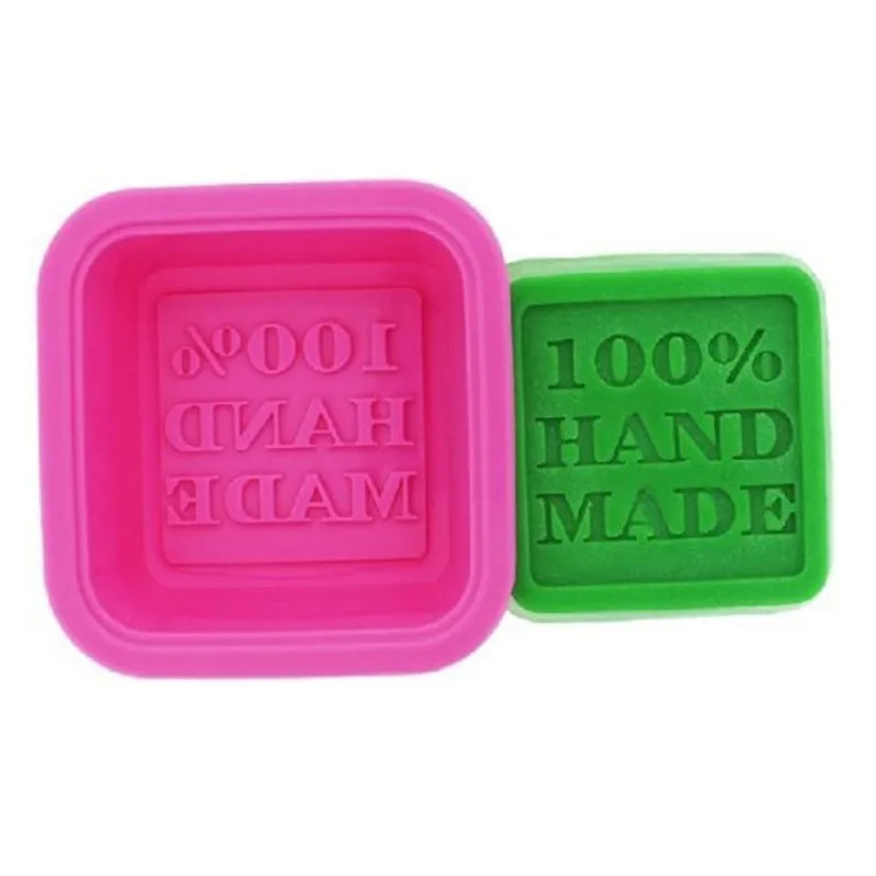 3PCS DIY Handmade Soap Molds Baking Molds Cupcake Liners Handmade Square Silicone Freezer and Dishwasher Safe for Homemade Craft