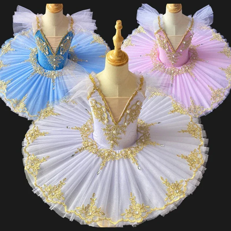 Professional Ballet Costume Classic Ballerina Ballet Tutu Child Kid Adult Princess Dress Dance Ballet Pancake Tutu Girls Women