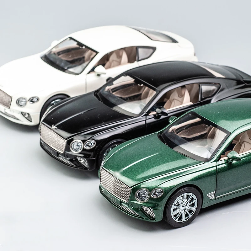 1:24 Bentley Continental GT simulación de aleación modelo de coche deportivo colección sonido y luz coche extraíble adornos de juguete para niños