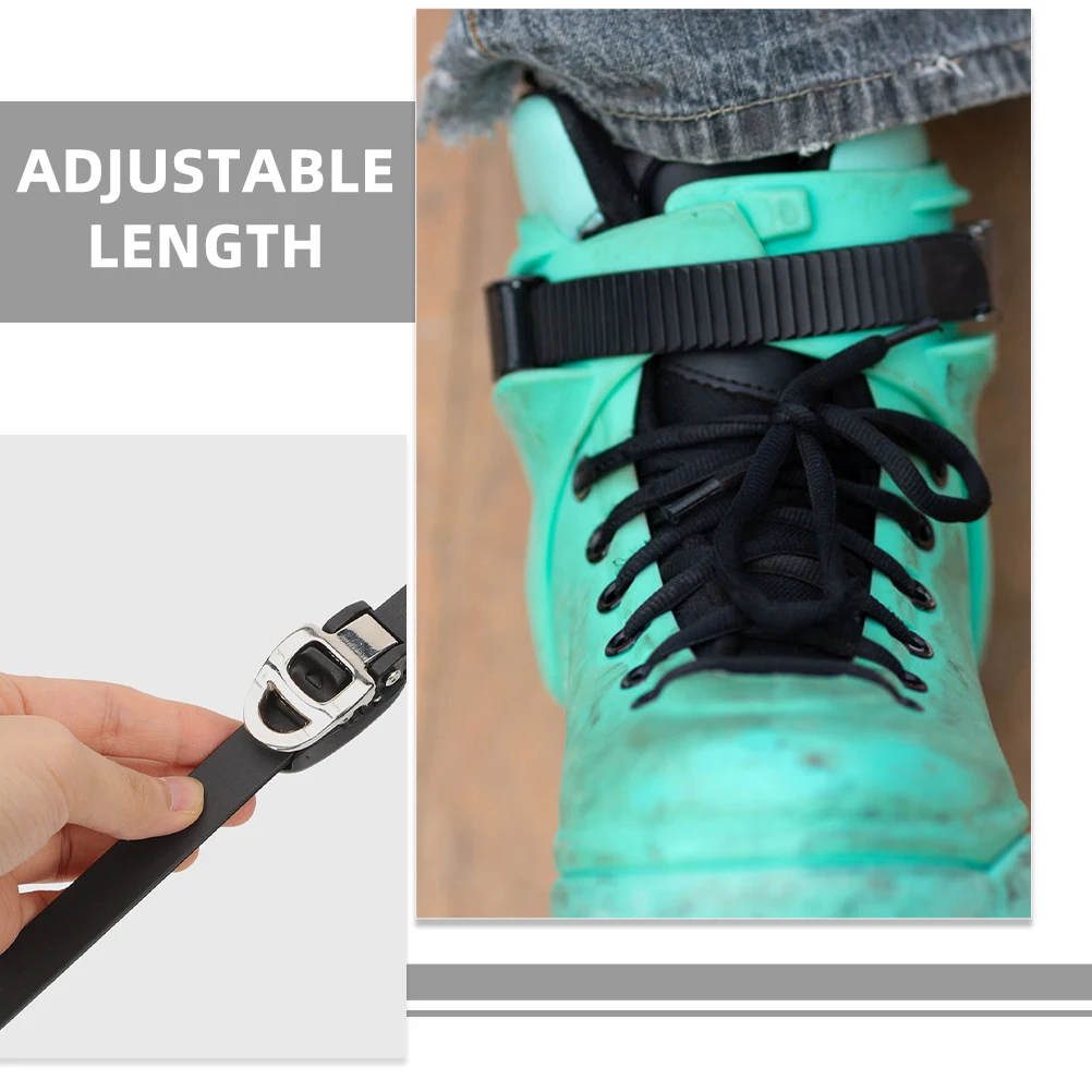 

4pcs Roller Skate Buckle Strap Durable PP Adjustable Length Replacement Fixing Straps Universal Skate Accessories Ice Skates