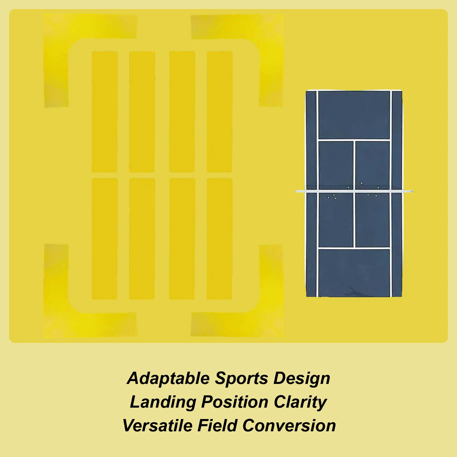

Набор маркеров Pickleball Court, портативный набор для маркировки Pickleball Court, ветрозащитные аксессуары для тенниса и спорта на открытом воздухе