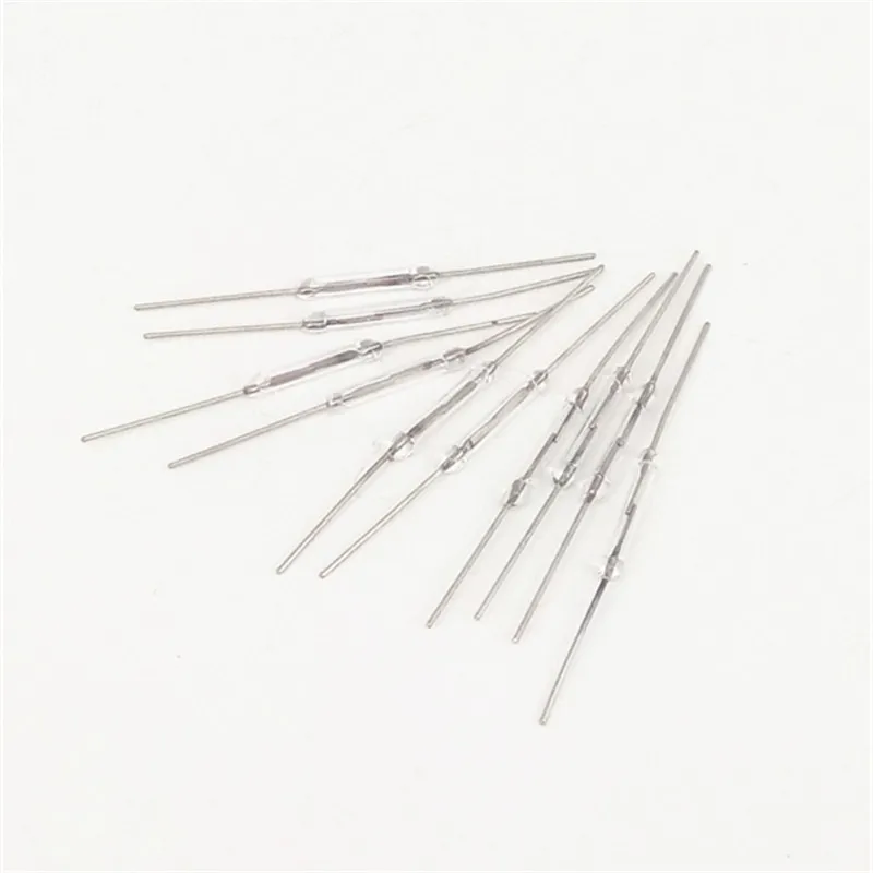 10pcs/lot Y213 Reed Pipe Magnetic Controlled Switch 2*14mm Normally Open Magnetic Induction Switch