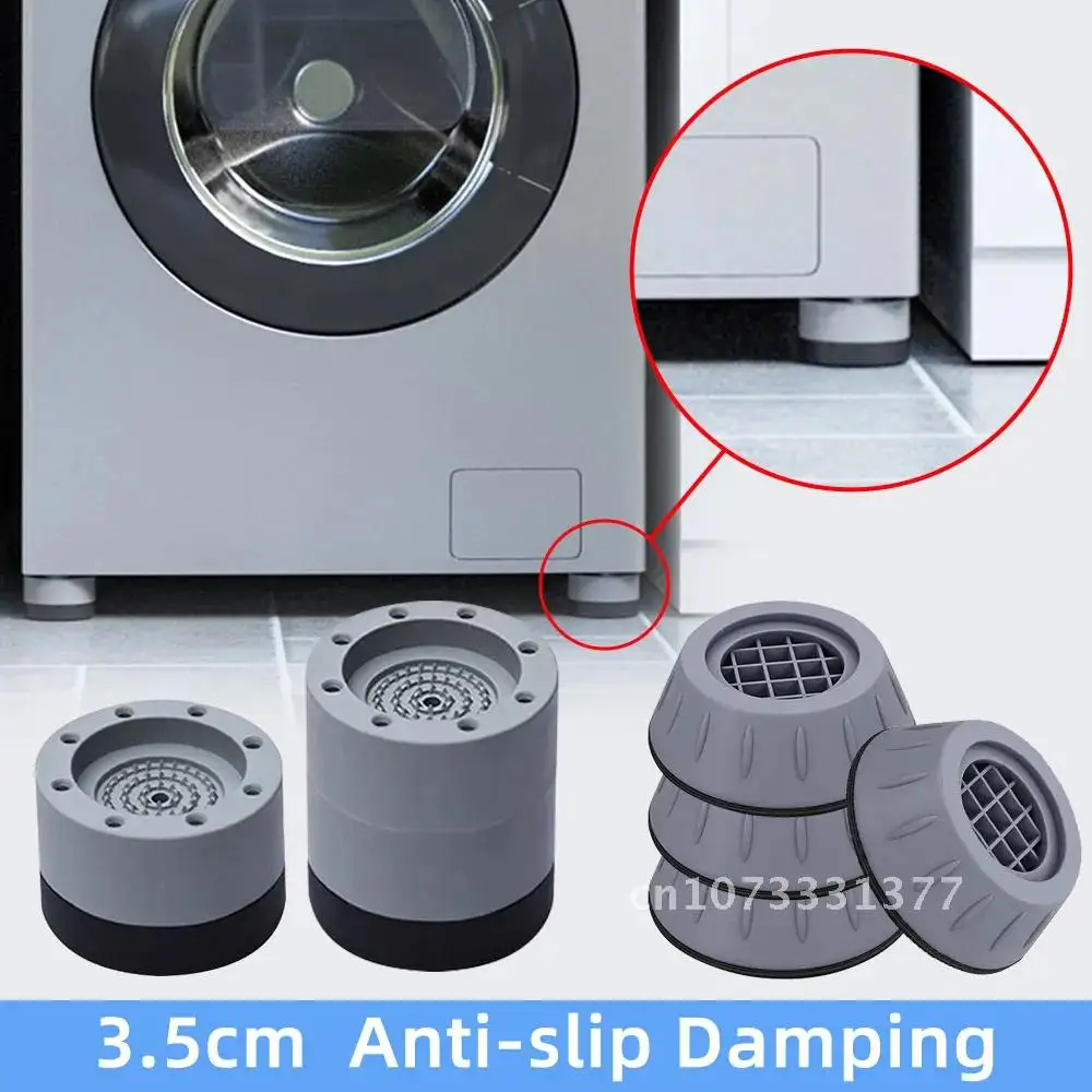 

4 Pieces Rubber Feet Legs Mat Anti-vibration Pads Washing Machine Universal Noise-reducing Leg Base for Furniture