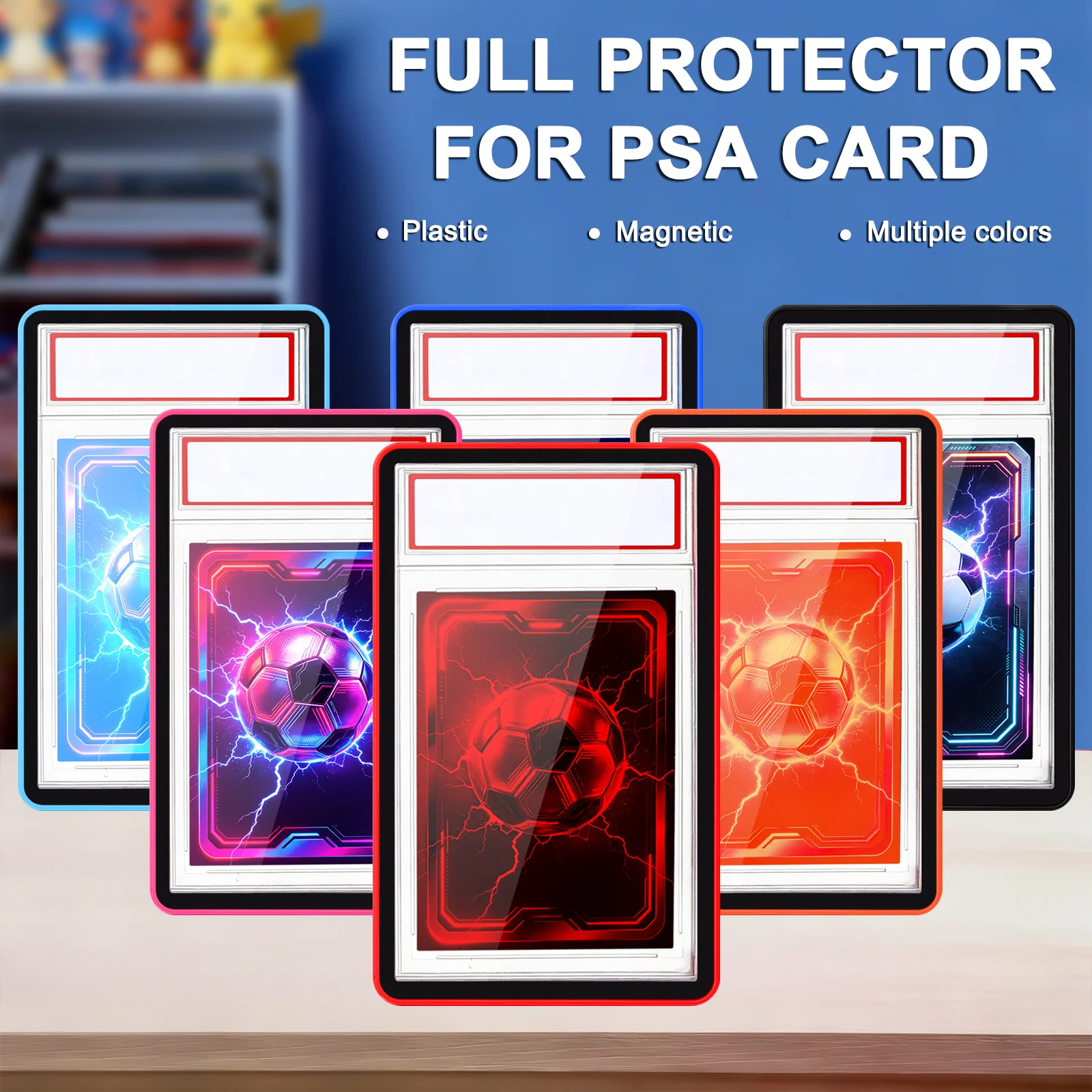 FIT for- P-S-ACard Display Case Storage Protector Frame Box for 35PT Magnetic Trading Card Brick Holder Sports Game