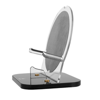 Acrylic Speaker Desktop Stand Screw Fixation Speaker Box Storage Rack Anti-slip with Cushion Pad for Beosound A1/A1 2nd