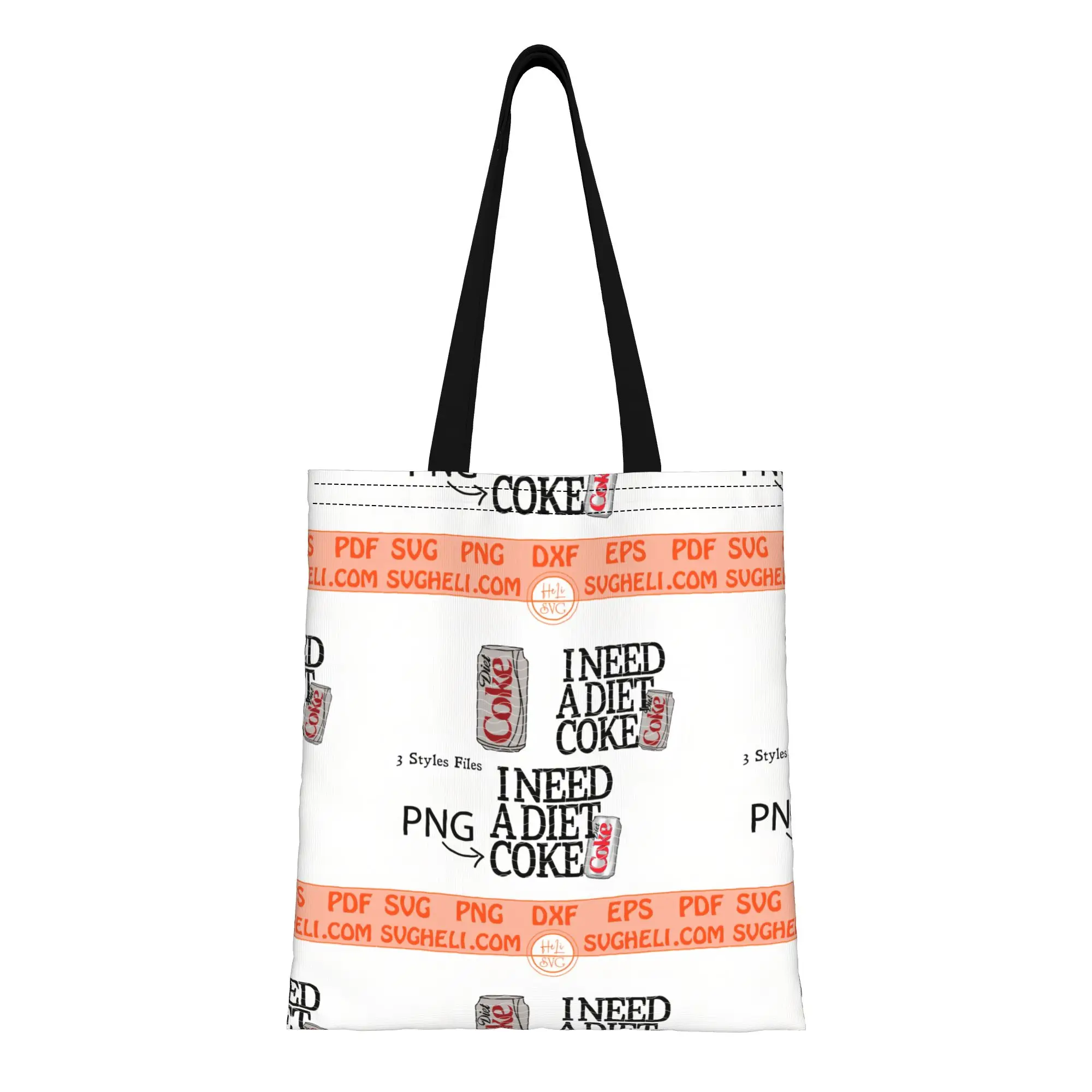 

Сумка-шоппер из канваса dDiet Coke I Need a Diet Coke SVG, идеально подходит для покупок, путешествий, активного отдыха, прочная сумка через плечо