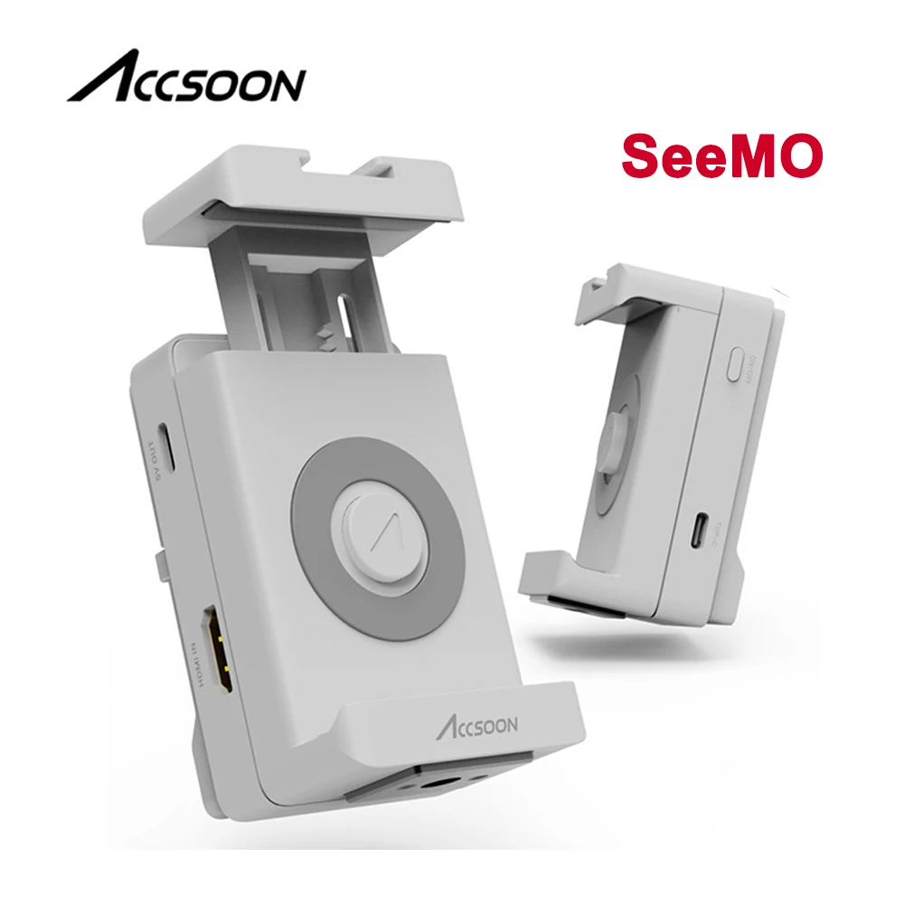 Accsoon SeeMO Video Transmitter Adapter Phone Holder for iPhone iPad Monitoring Record HDMItoIOS Video Captuer Monitor Adapter