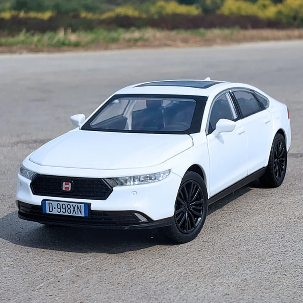 1:32 accord civic liga modelo de carro brinquedo som luz puxar para trás absorção de choque livre rodas modelos de veículos crianças presentes de natal