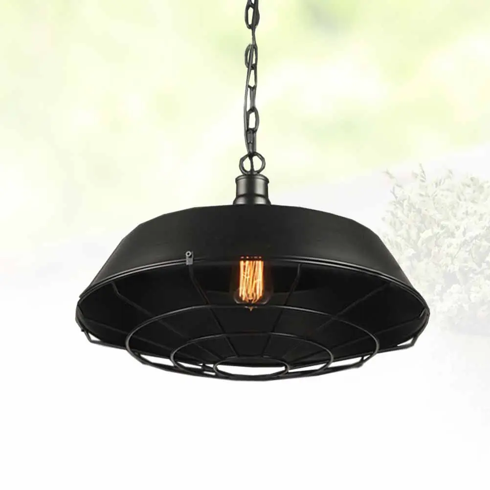 Creative Iron Ceiling Lamp Retro Pendant Light Vintage Industrial Style Lantern Light Unique Iron Art Lampshade for Home Bar