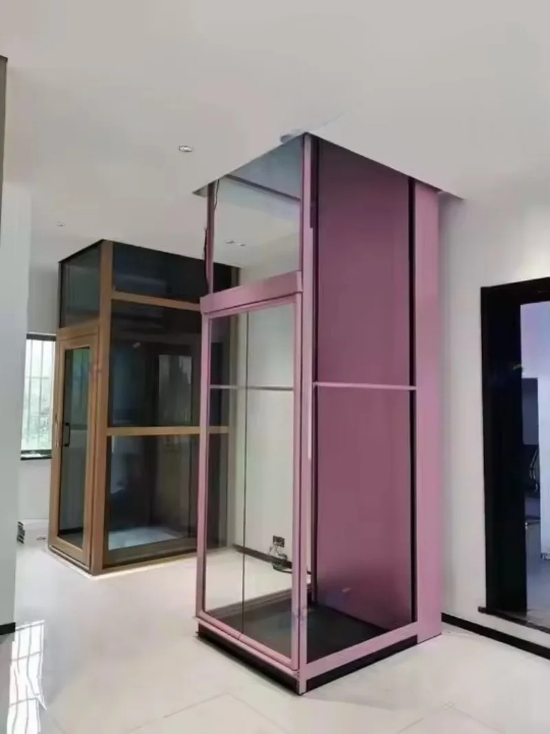 Backpack Traction Machine-Room-Less Elevator 2-8 Floors High-Speed Apartment Lift with ISO Certificate