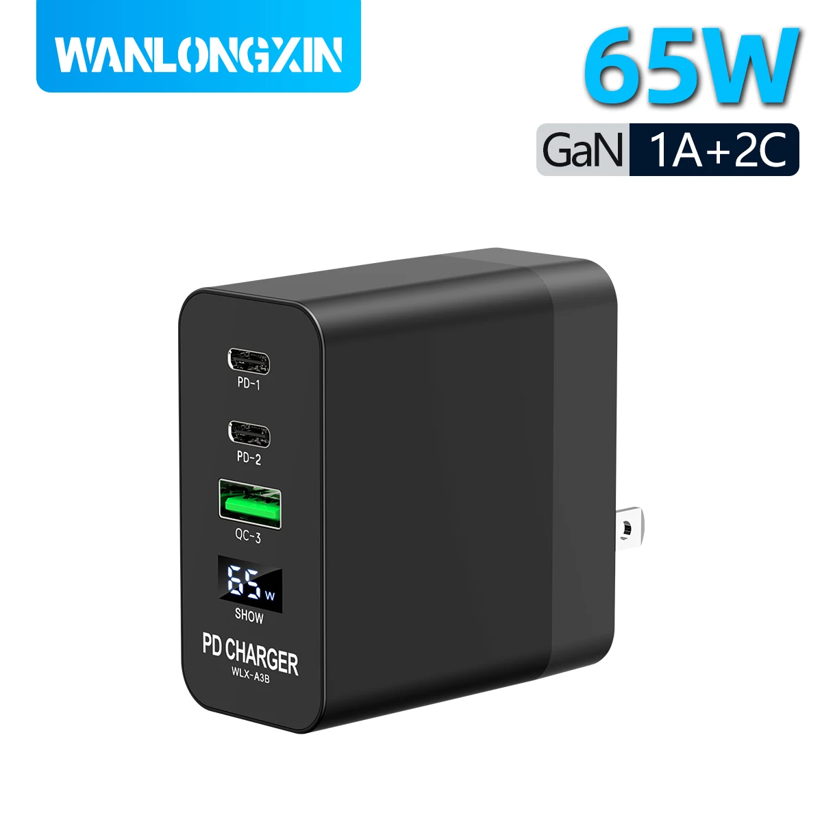 65W 3 Port Usb C Fa… - image