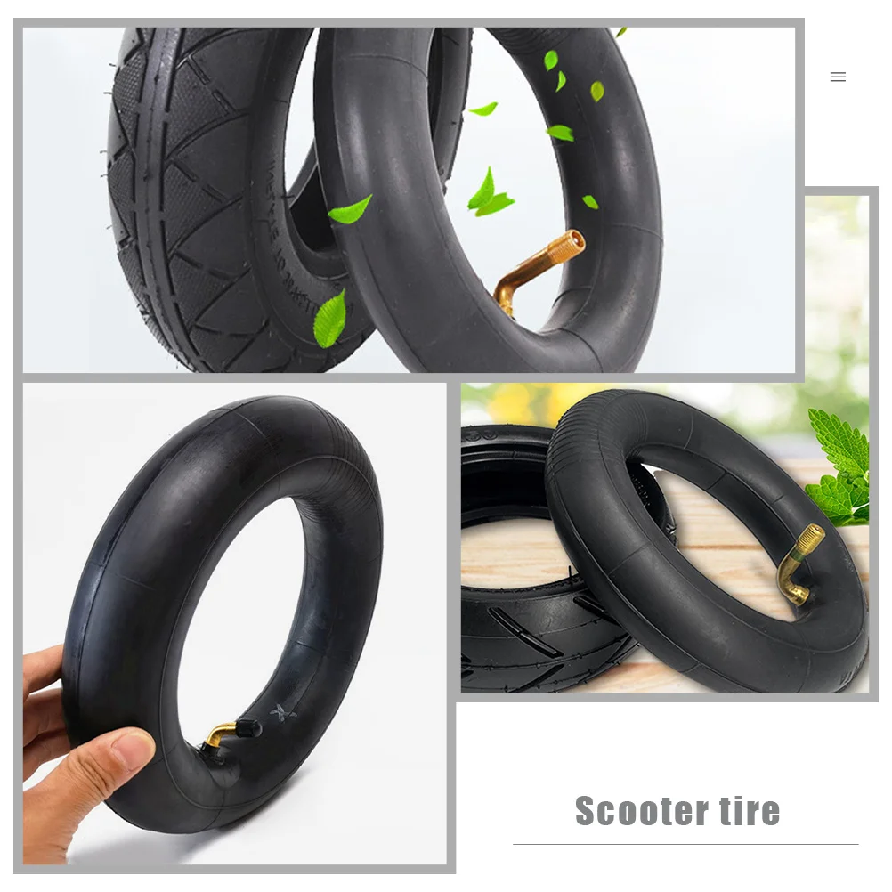 8 بوصة أنبوب داخلي قابل للنفخ إطارات سكوتر سكوتر كهربائي ملحق مادة مطاطية متينة مقاومة للصدمات ومتعددة الاستخدامات #3