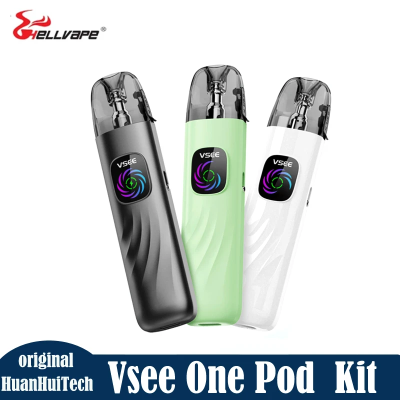 الأصلي Hellvape Vsee One Pod Vape Kit 1-30 واط 1000 مللي أمبير بطارية مع 2 مللي قدرة القرون 0.8ohm المرذاذ السجائر الإلكترونية