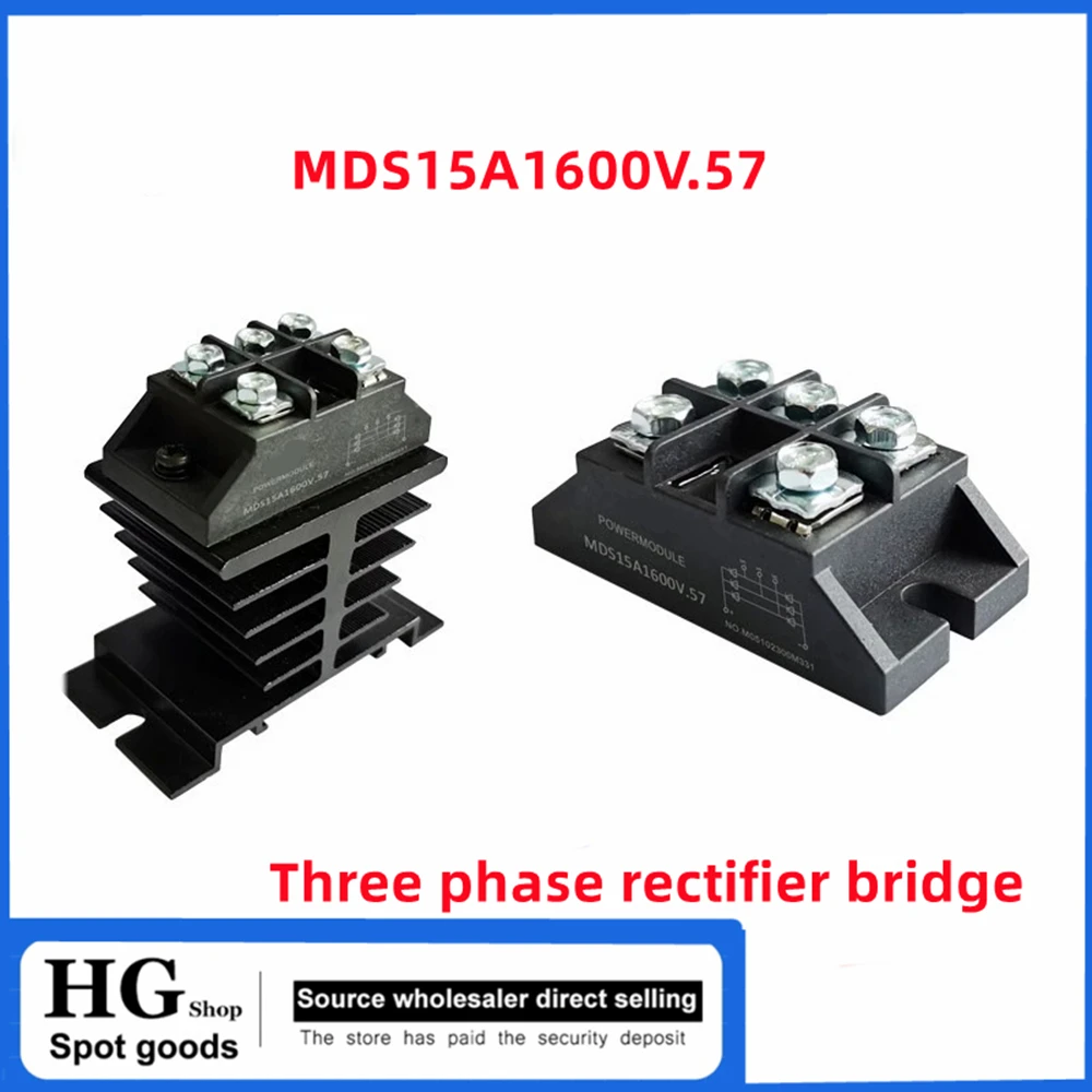 Ponte trifásica pequena do retificador, Retificador MDS100A1600 V, MDS10A 25A 30A 40A 50A 60A 75A 90A 100A 1600 V