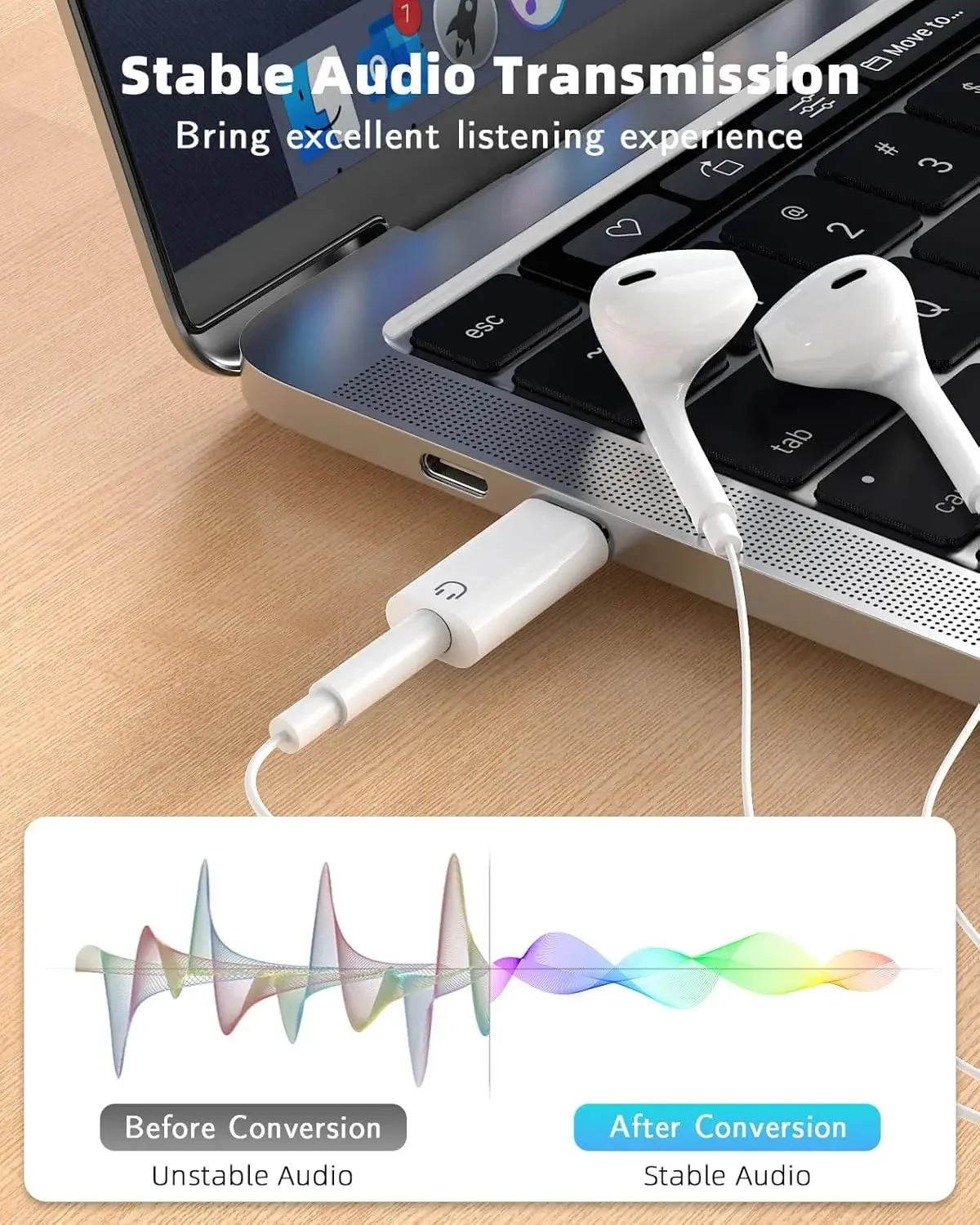 USB Type C to 3.5mm Jack Audio Adapter USB C 3.5mm Aux Adapter Type C Earphone Converter for IPhone15 Samsung Xiaomi Huawei image 6
