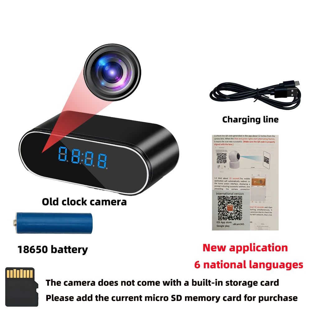 Nieuwe 4KHD Mini WiFi-camera voor verbeterde helderheid, infrarood nachtzicht, weergave op afstand, bewegingsdetectie, draadloze minicamera